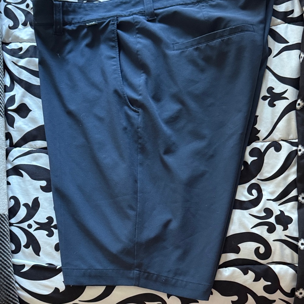 Travis Mathew Navy Flat Front Shorts